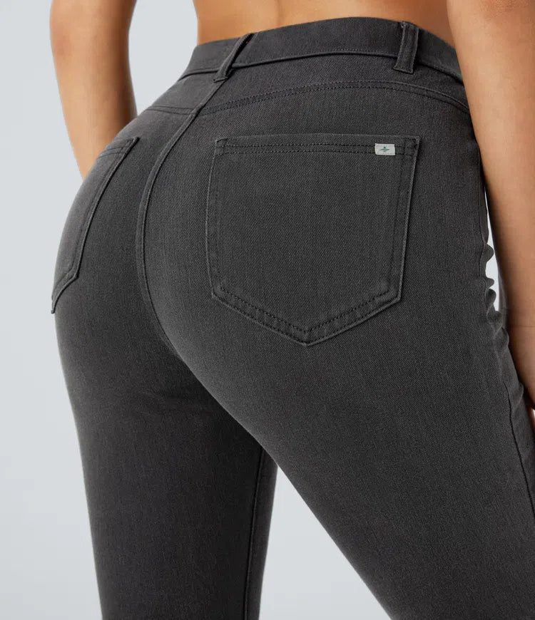 Halara Flex High Waisted Pockets Denim Work Leggings