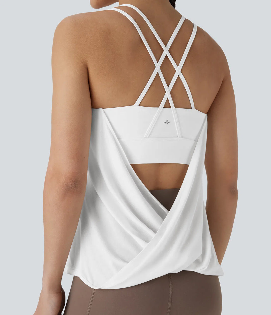 Double Straps Pleated Quick Dry Yoga Cami Top