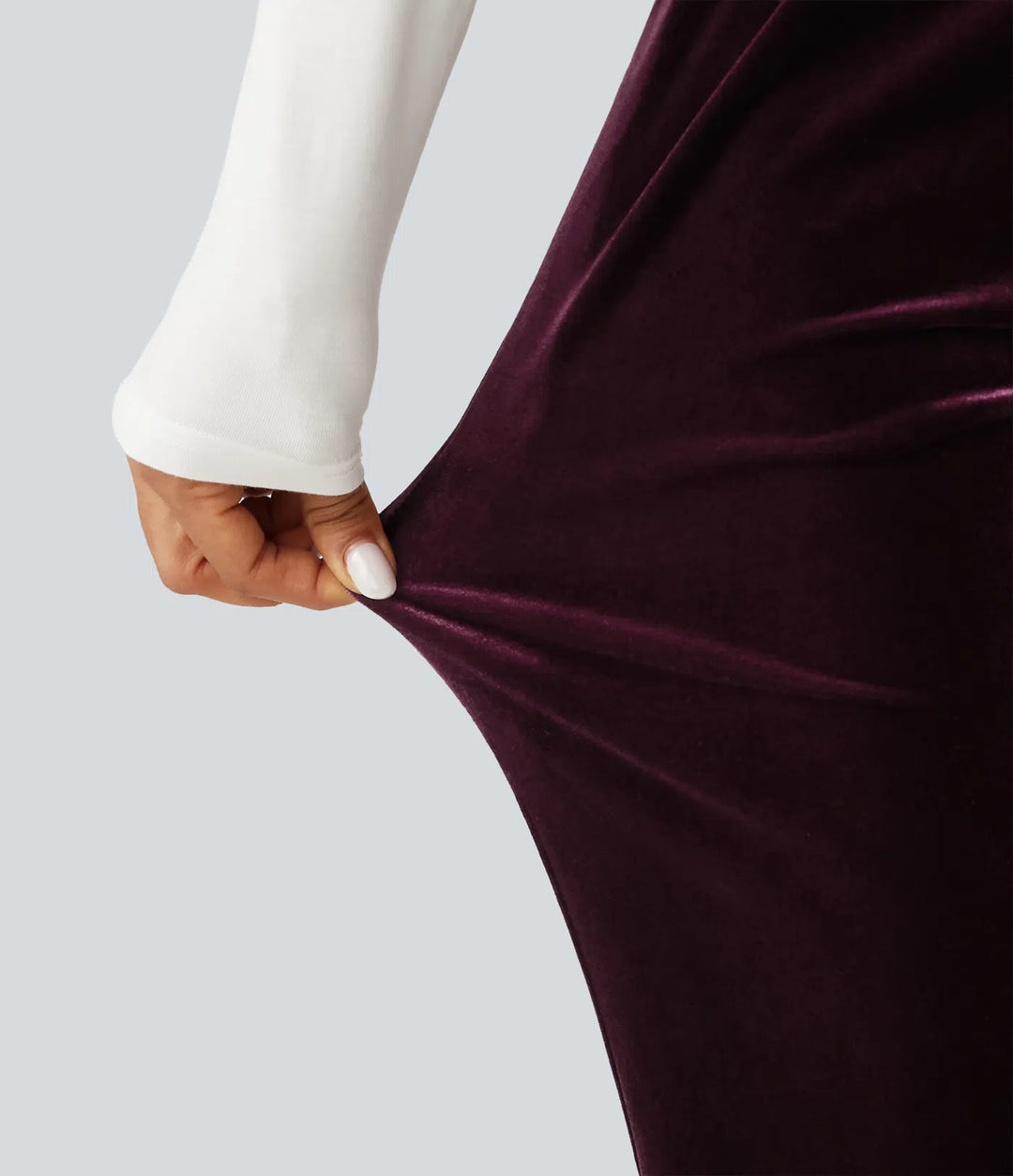 Halara Flex High Waisted Velvet Work Pants with Pockets