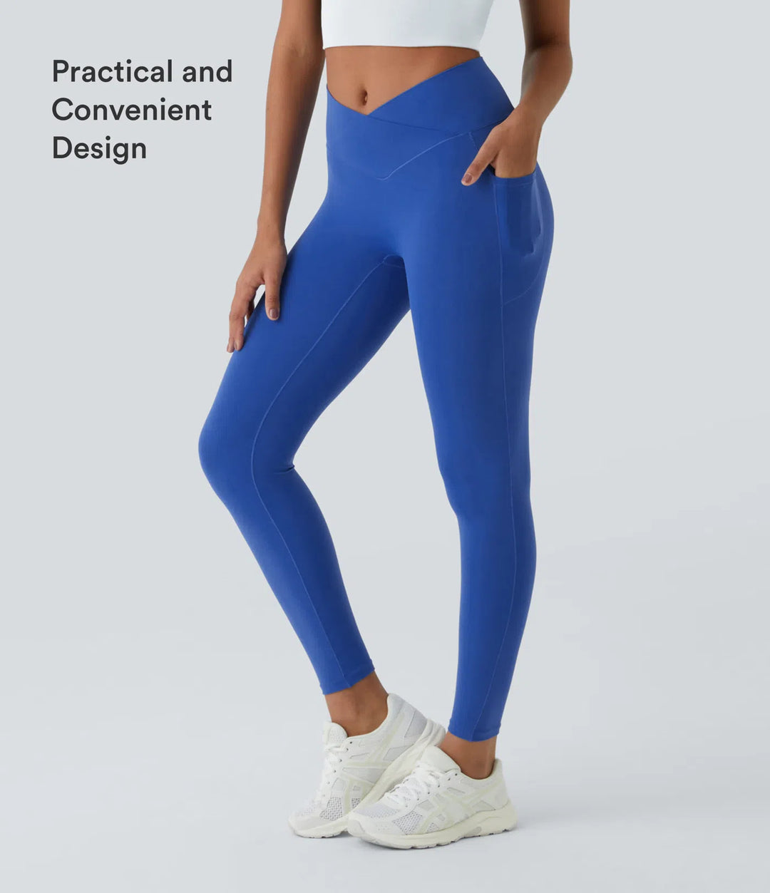 SoftlyZero Crossover Pocket Plain Leggings