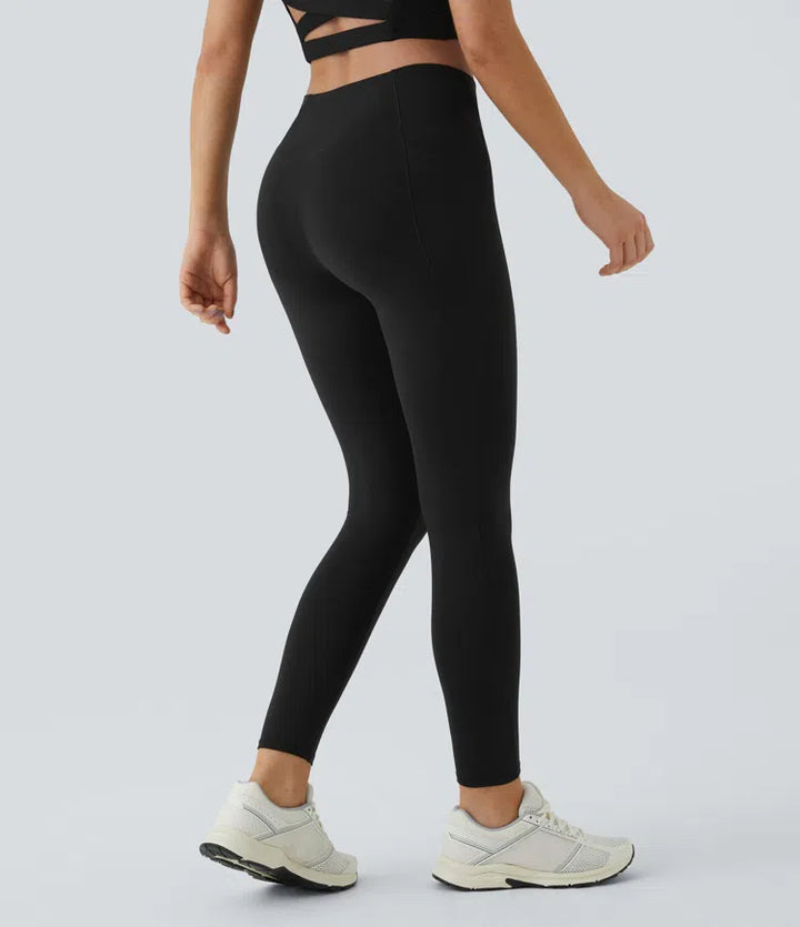 Patitoff 2.0 Pet Hair Resistant High Waisted Crossover Side Pocket Yoga Leggings