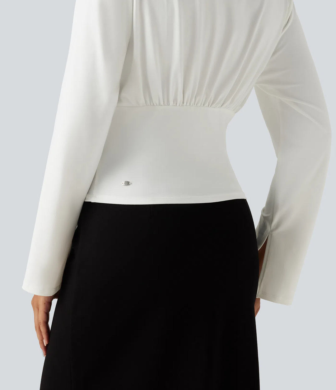 Flounce Long Sleeve Work Shirt