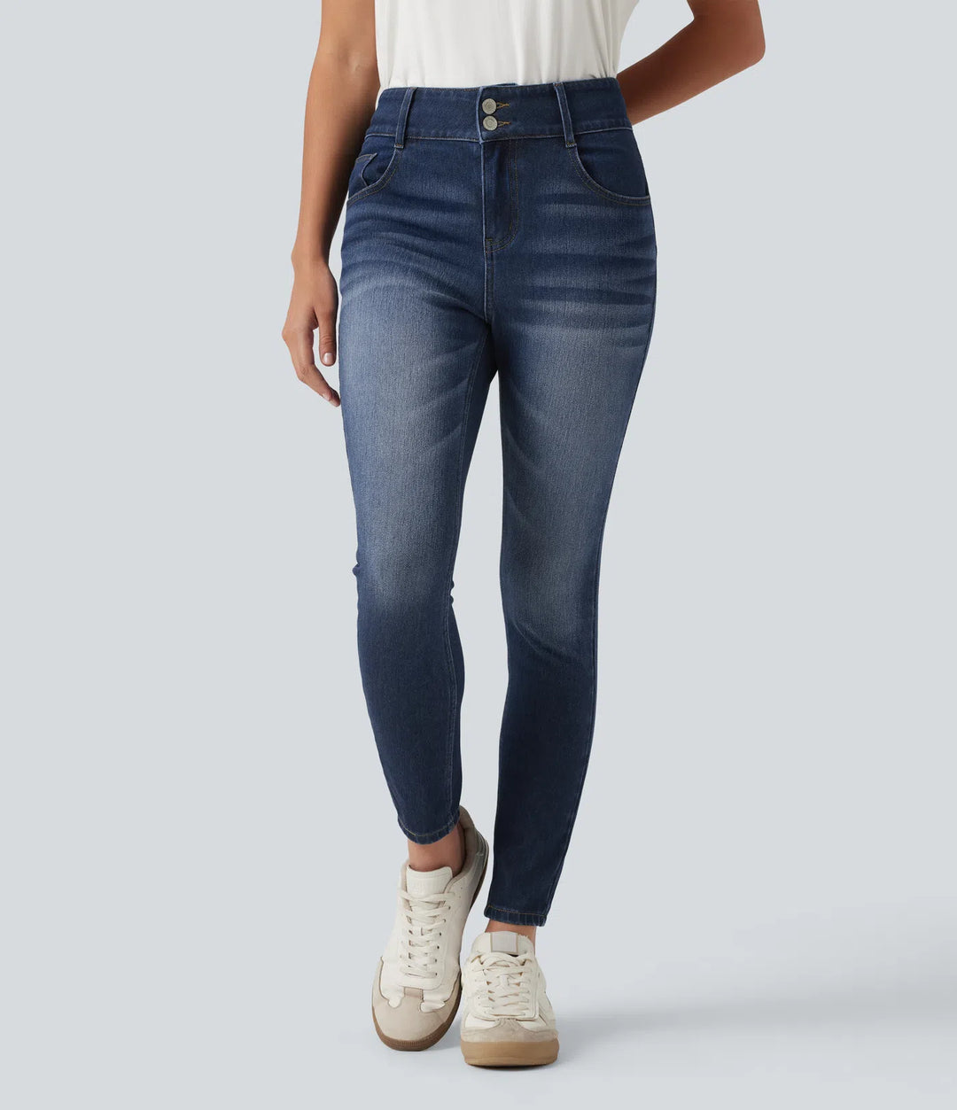 Halara Flex Mid Rise Skinny Casual Jeans with Pockets