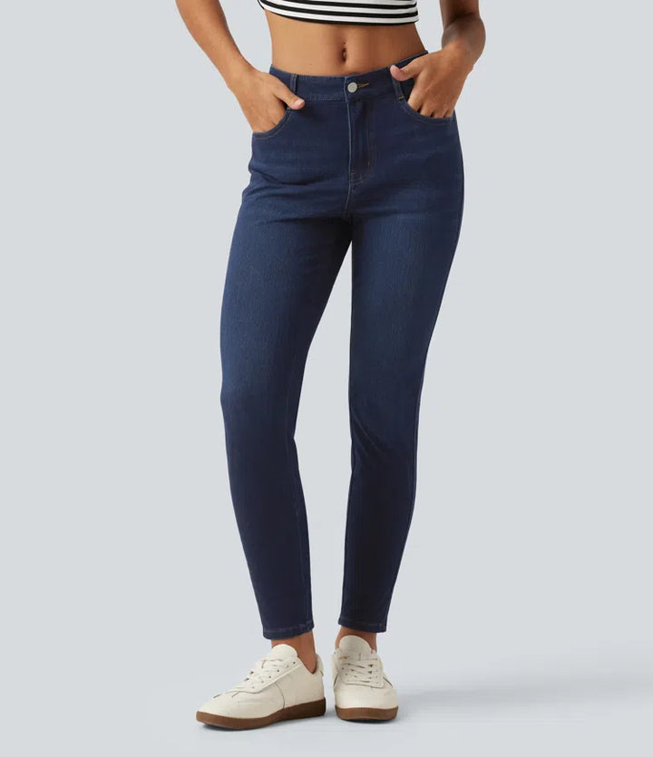 Halara Flex Mid Rise Skinny Casual Jeans with Pockets