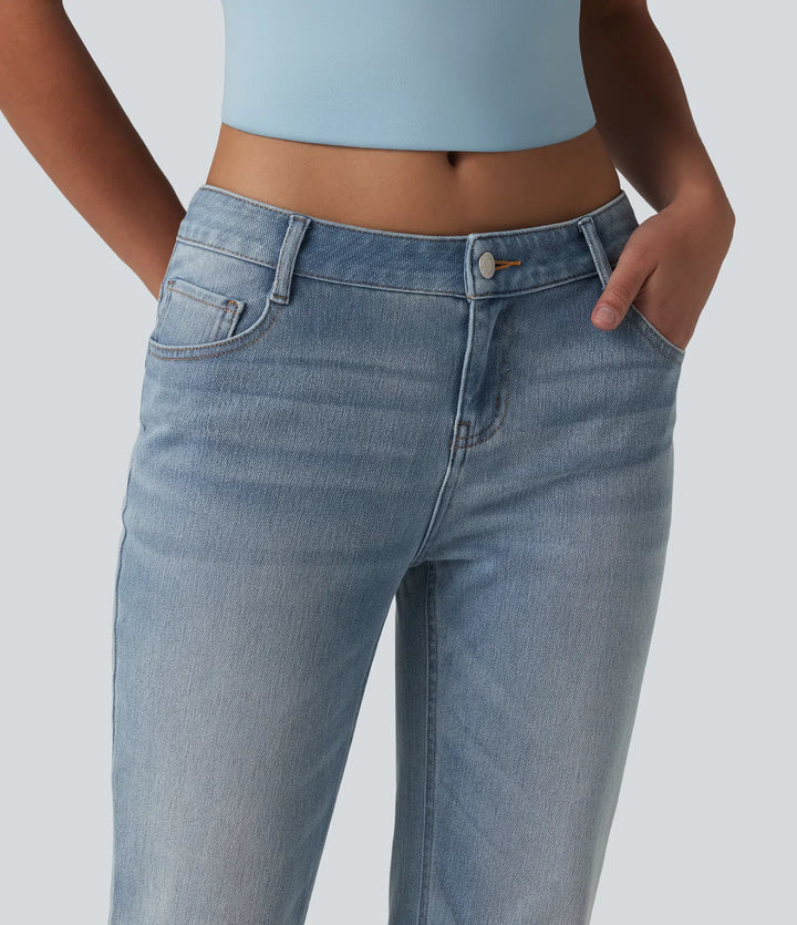 Halara Flex Low Rise Flare Casual Jeans with Pockets