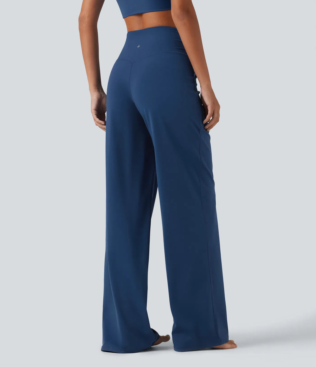 Halara UltraSculpt High Waisted Crossover Straight Leg Yoga Pants with Pockets