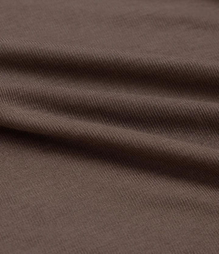 One-Shoulder Long Sleeve Asymmetrical Casual Wool-Blend T-Shirt