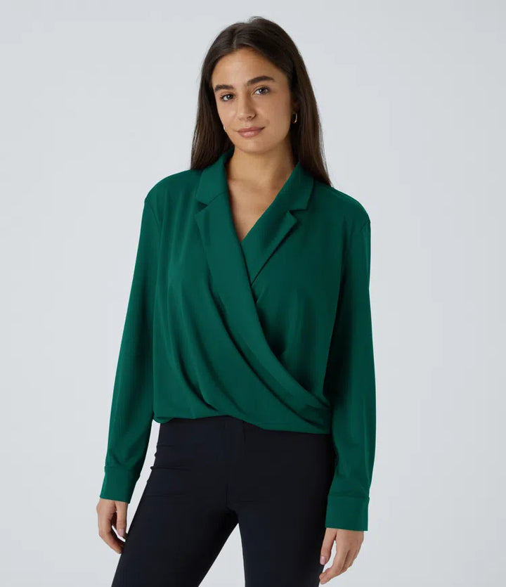 Crossover Long Sleeve Work Shirt