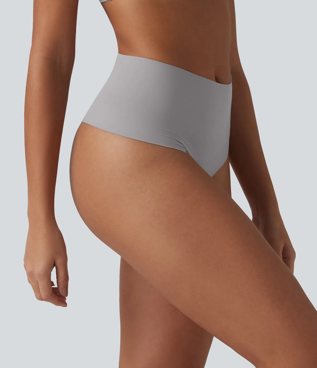 High Waisted Seamless Thong
