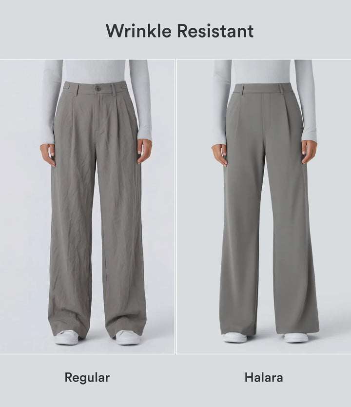 Halara Flex DayStretch High Waisted Pocket Straight Leg Work Pants