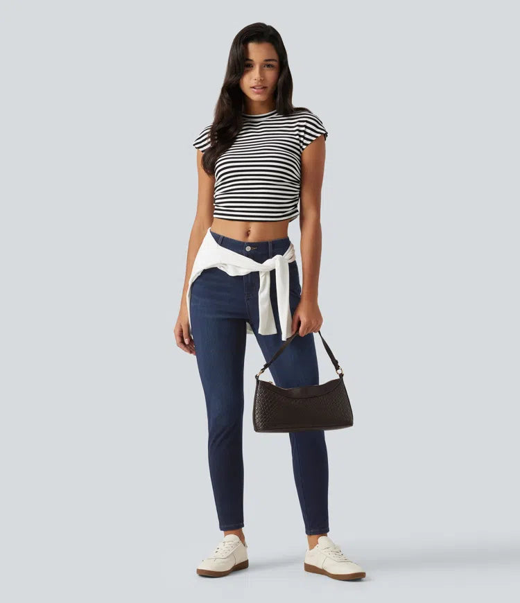 Halara Flex Mid Rise Skinny Casual Jeans with Pockets