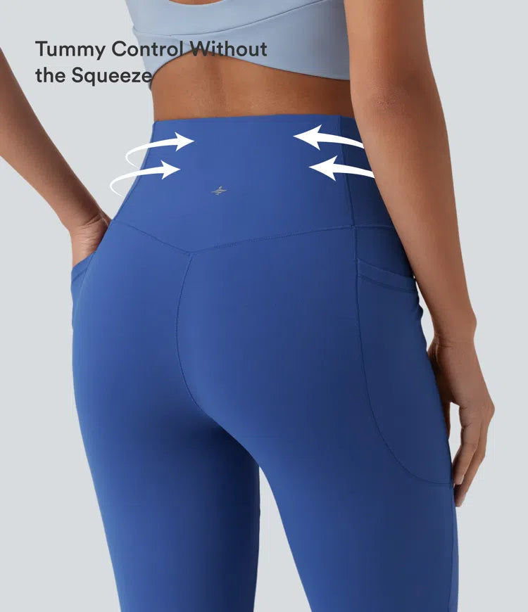 SoftlyZero High Waisted Tummy Control Dance Balloon Joggers with Pockets