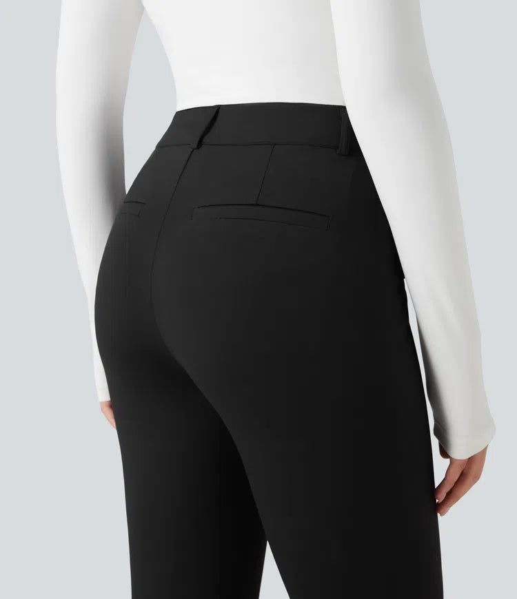 Halara Flex High-waisted Skinny Herringbone Work Pants with Pockets