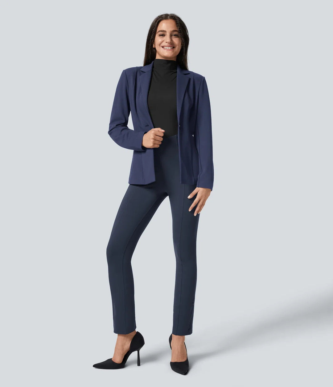 Halara Flex High Waisted Tummy Control Adjustable Hem Work 7/8 Pants