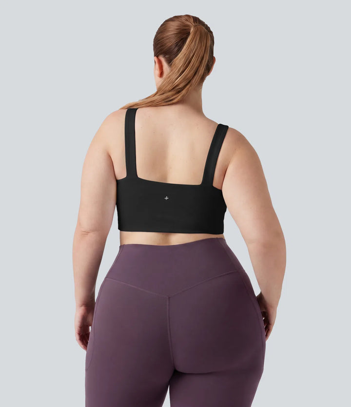 Plus Size Halara UltraSculpt Light Support Molded Cups Push-Up Yoga Sports Bra