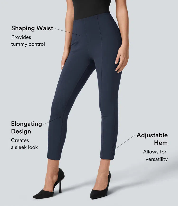 Halara Flex High Waisted Tummy Control Adjustable Hem Work 7/8 Pants