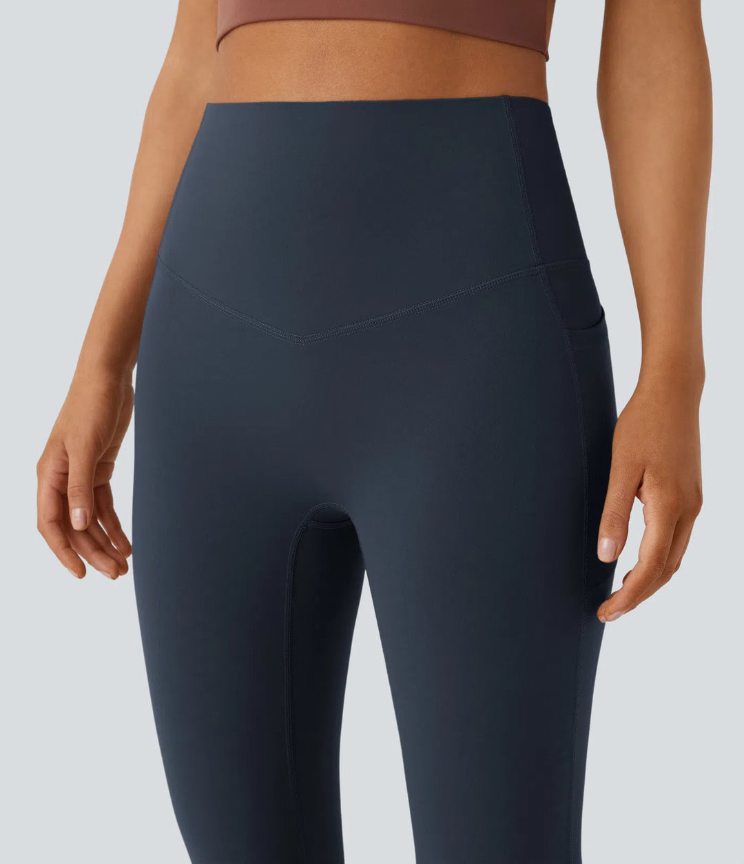 Halara UltraSculpt High Waisted Tummy Control Pocket Shaping Yoga Bootcut Leggings