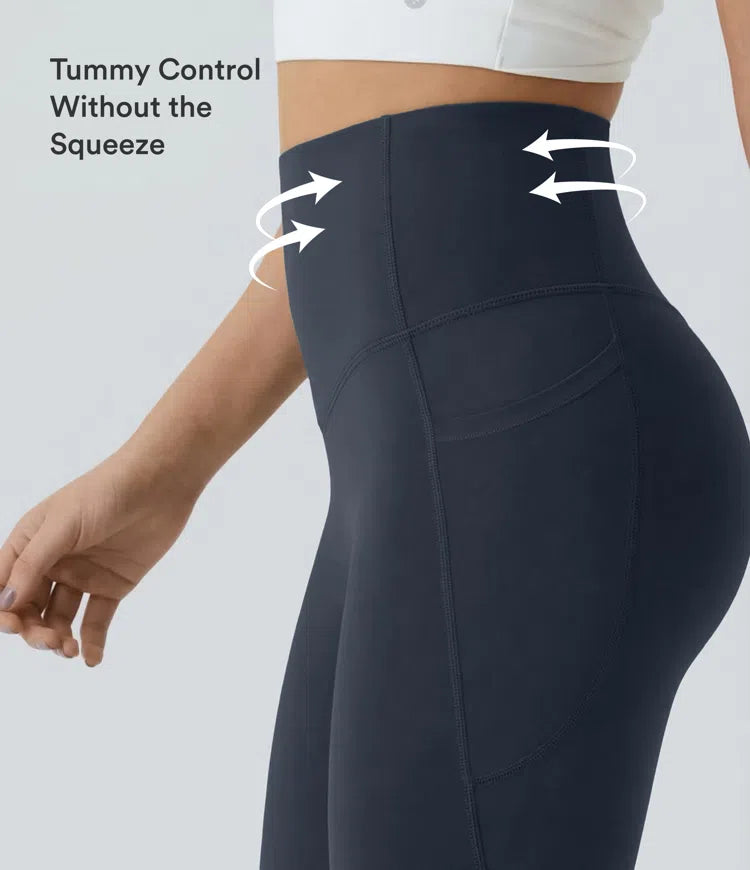 Halara UltraSculpt High Waisted Scrunch Butt Lifting Tummy Control Pocket Shaping Capri Training Leggings