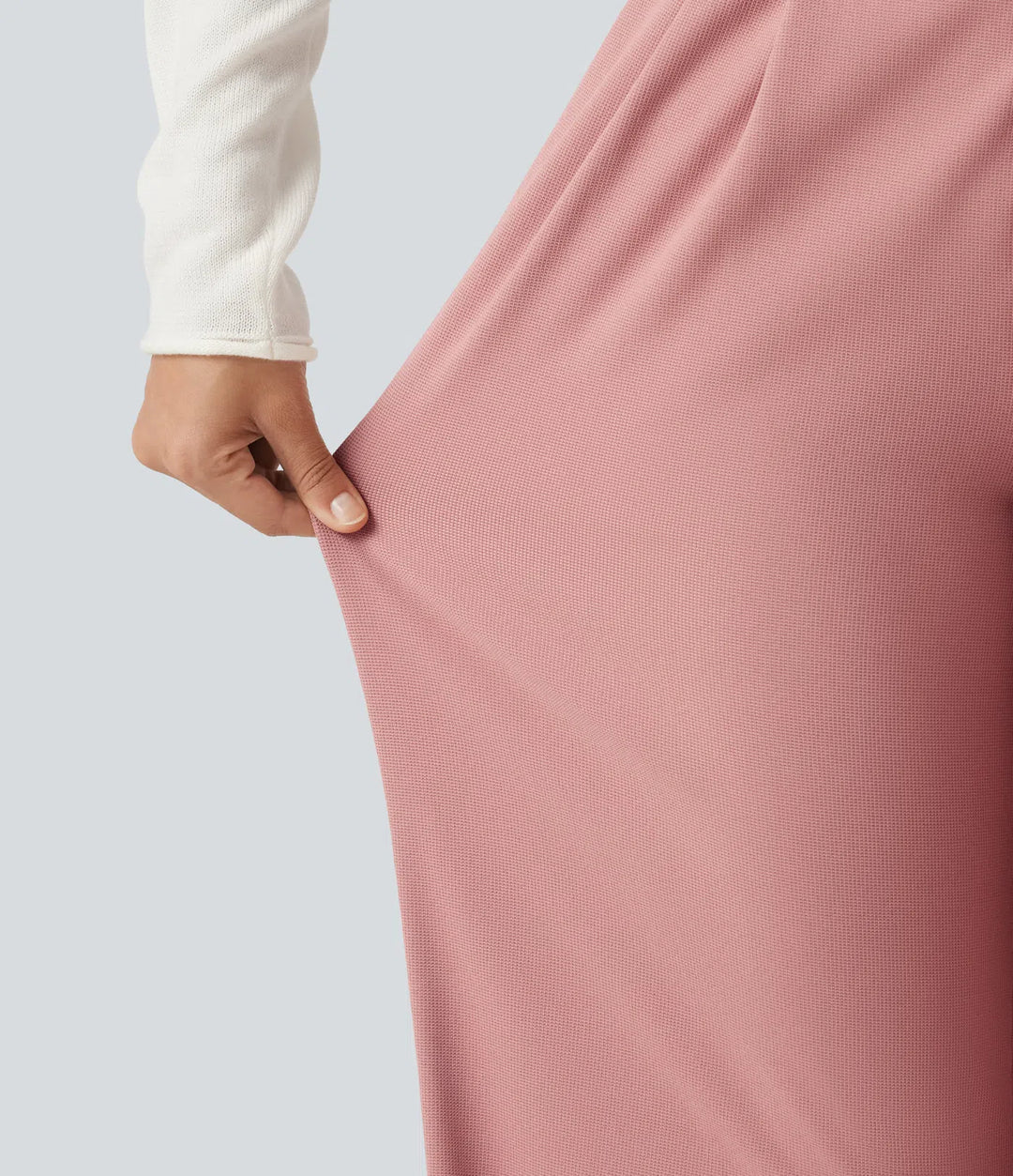 Halara Flex High Waisted Straight Leg Waffle Work Pants with Pockets
