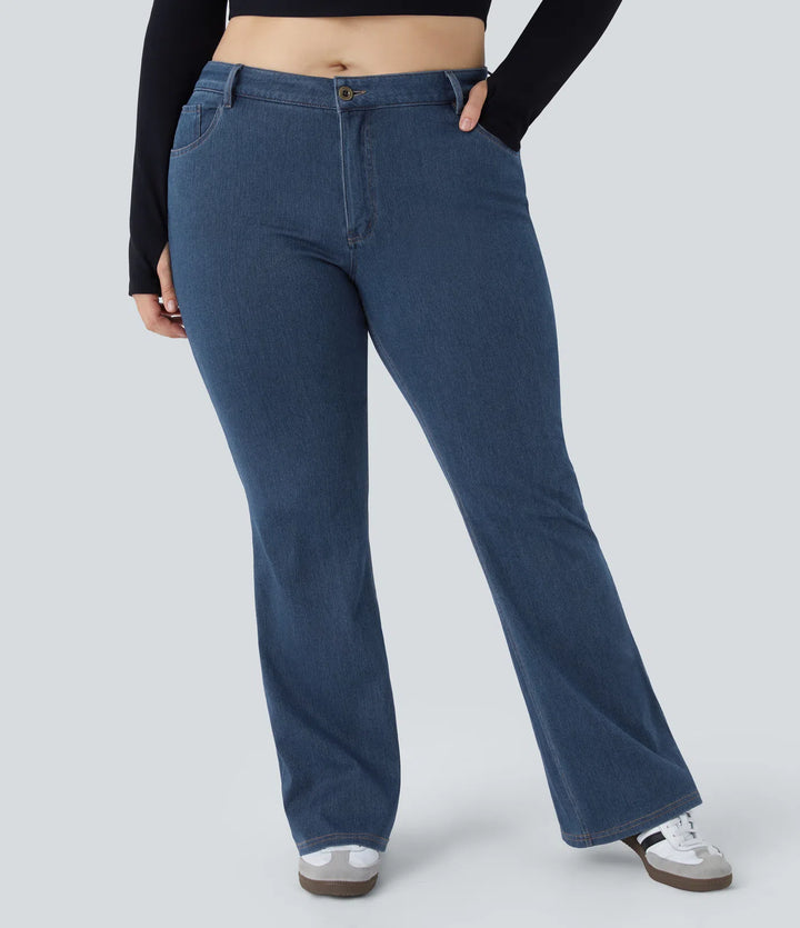 Halara Flex Mid Rise Pockets Casual Plus Size Jeans