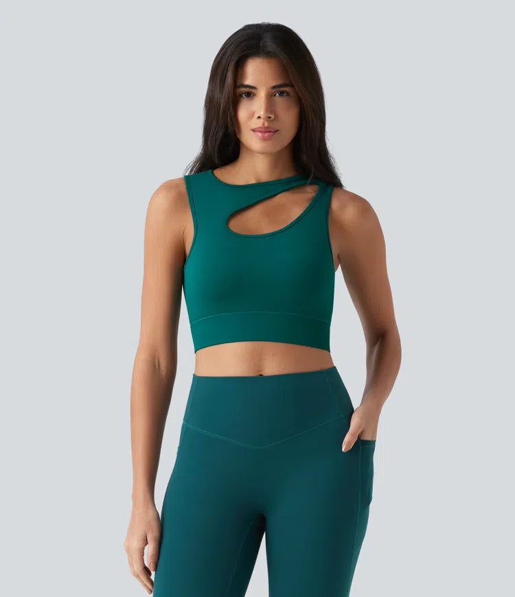 OneForm Seamless Flow Cut-Out Built-in Bra Yoga Tank Top