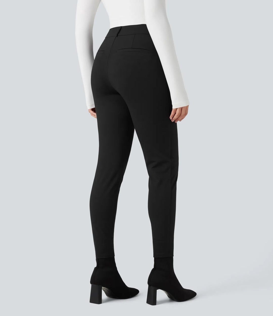 Halara Flex High-waisted Skinny Herringbone Work Pants with Pockets