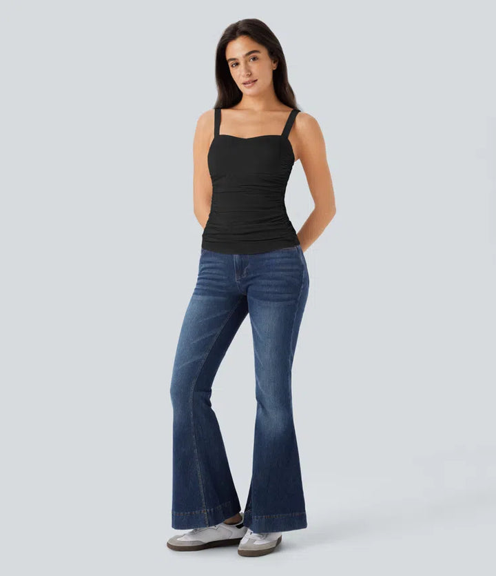 Ruched Casual Tank Top