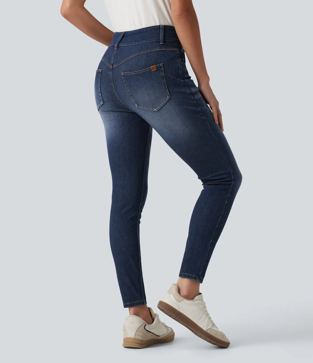 Halara Flex Mid Rise Skinny Casual Jeans with Pockets