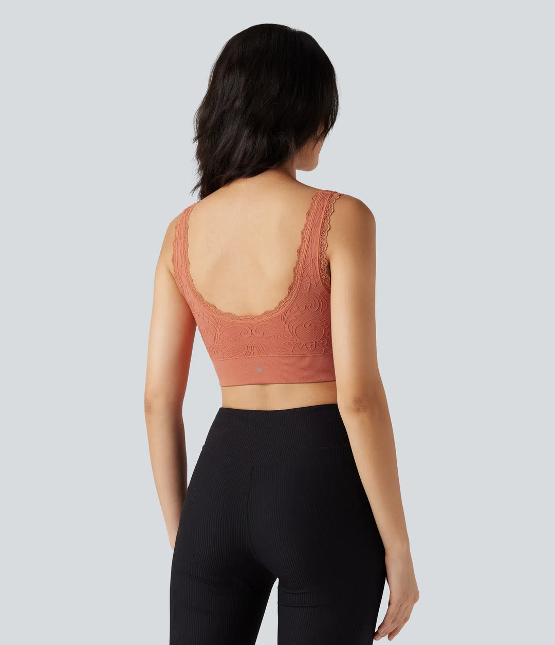 OneForm Seamless Flow Low Support U Neck Lace Yoga Sports Bra
