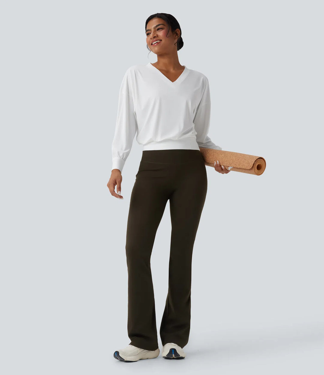 V-neck Oversized Quick Dry Yoga Sports Top