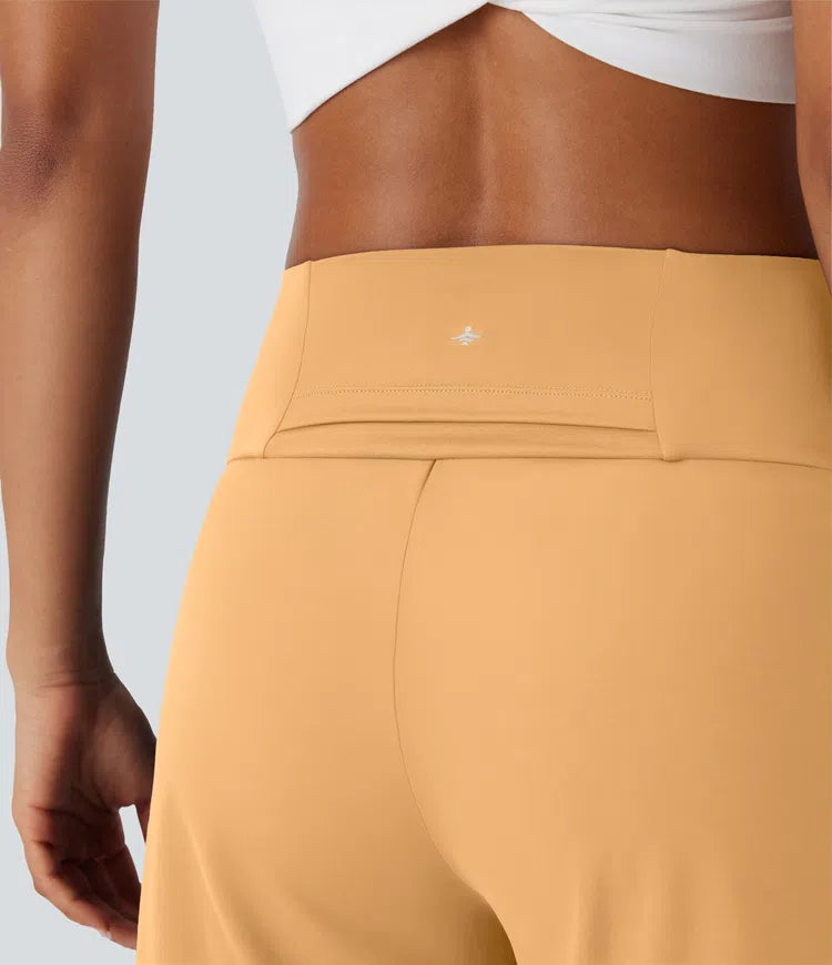 SoftlyZero Airy High Waisted Pockets InstantCool Yoga Bermuda Shorts