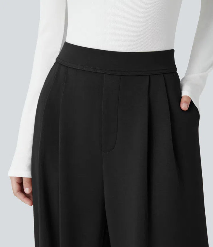 Halara Flex High Waisted Pocket Wide Leg Work Pants