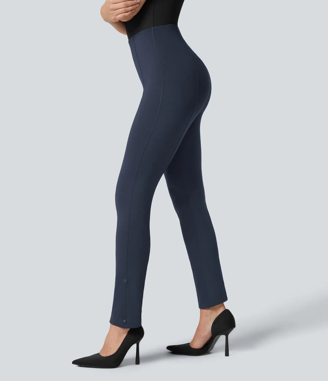 Halara Flex High Waisted Tummy Control Adjustable Hem Work 7/8 Pants