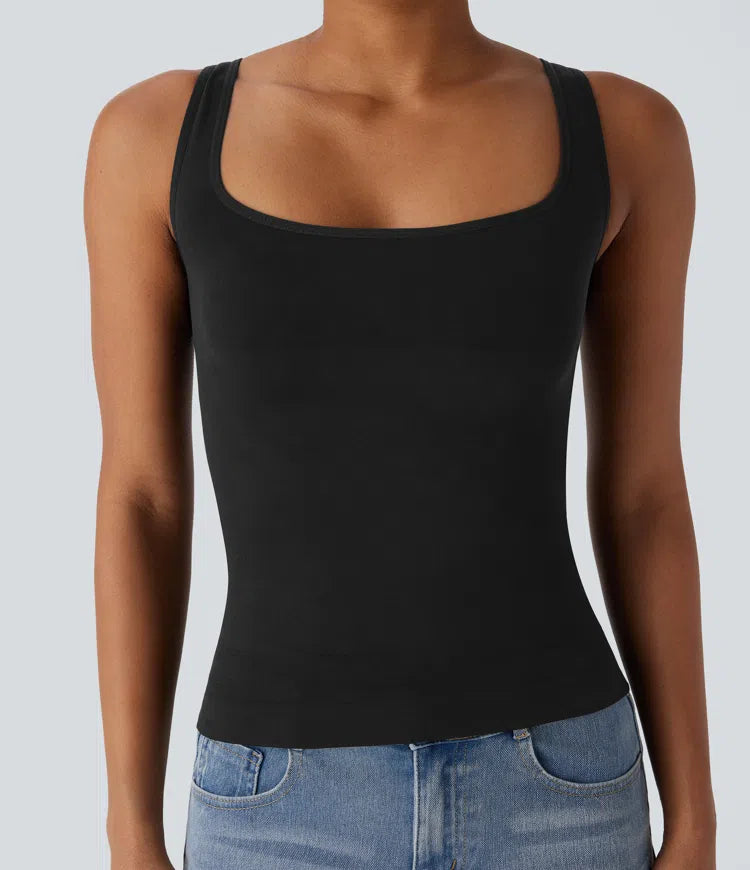 OneForm Seamless Flow Square Neck Lounge Shapewear Tank Top