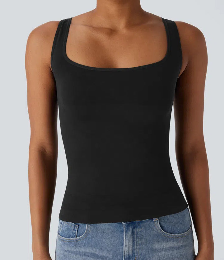 OneForm Seamless Flow Square Neck Lounge Shapewear Tank Top