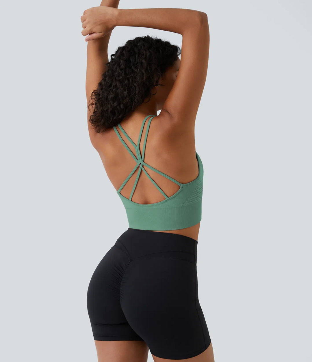 OneForm Seamless Flow Low Support Ruched Double Straps Sports Bra A-D Cups