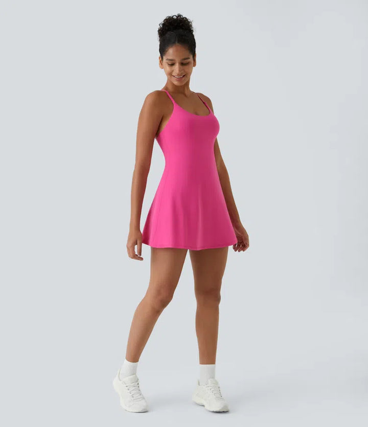 SoftlyZero Plush Backless Active Dress-Easy Peezy Edition