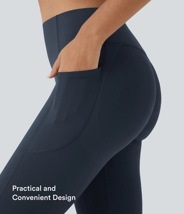Halara UltraSculpt High Waisted Scrunch Butt Lifting Tummy Control Pocket Shaping Capri Training Leggings