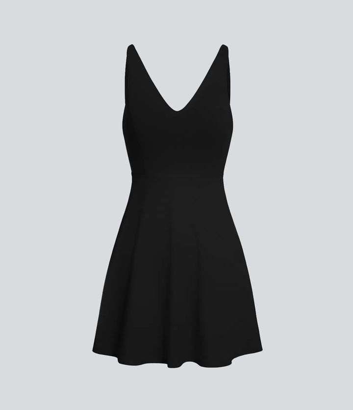 SoftlyZero Plush 2-Piece Pocket Dance Active Dress