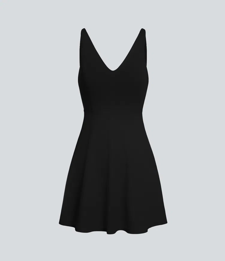 SoftlyZero Plush 2-Piece Pocket Dance Active Dress