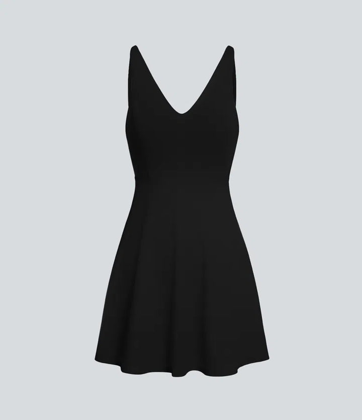 SoftlyZero Plush 2-Piece Pocket Dance Active Dress