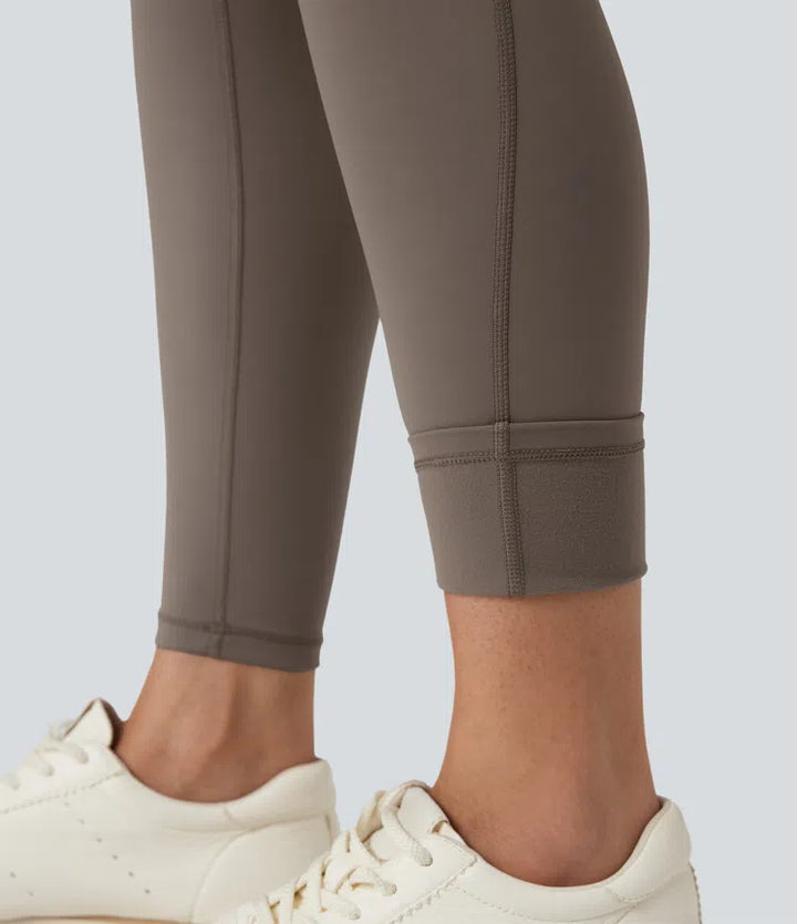 Halara Ultrasculpt Heat High Waisted Tummy Control Fleece Yoga Leggings with Pockets