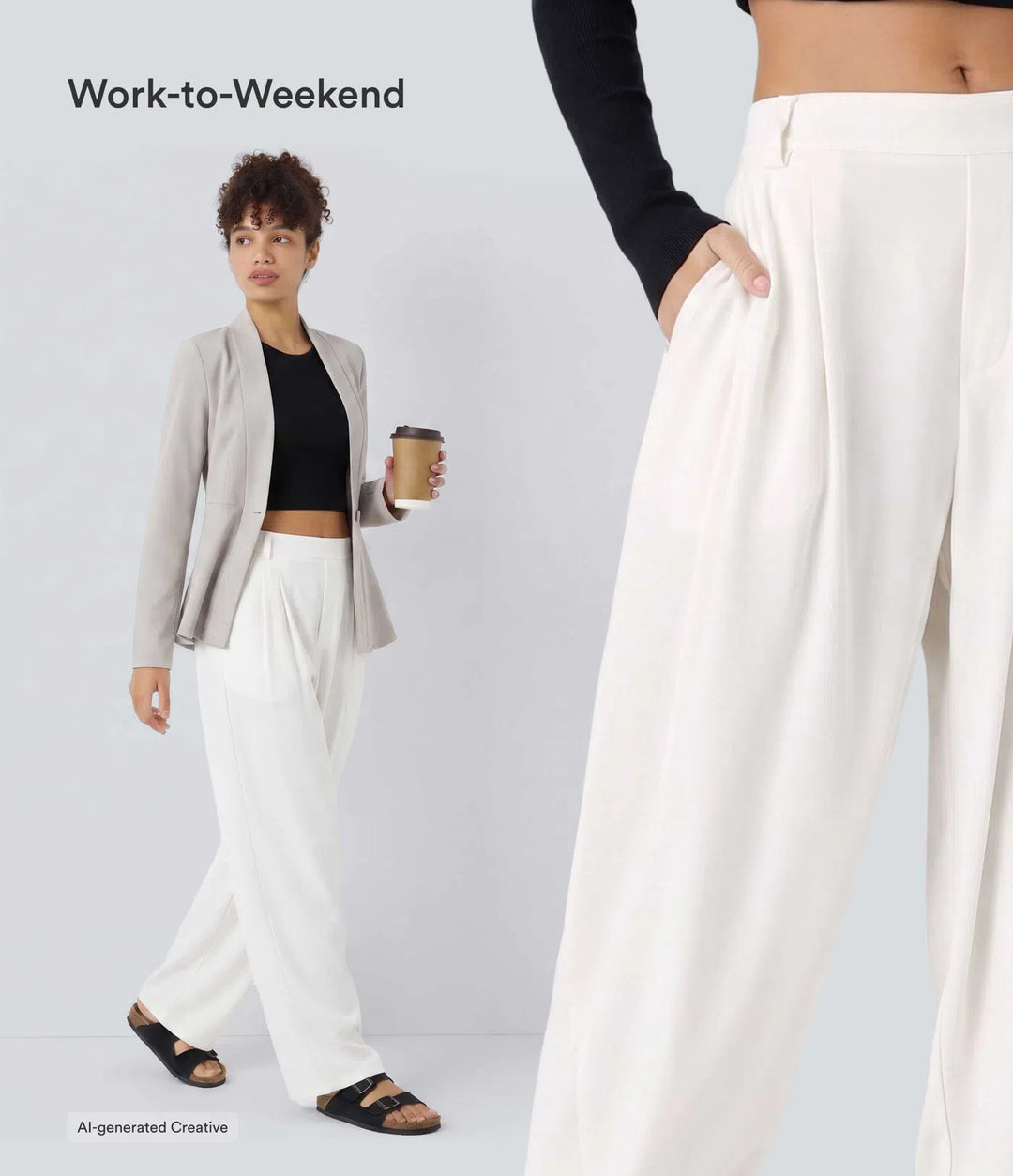 Mid Rise Pocket Barrel Leg Baggy Work Pants