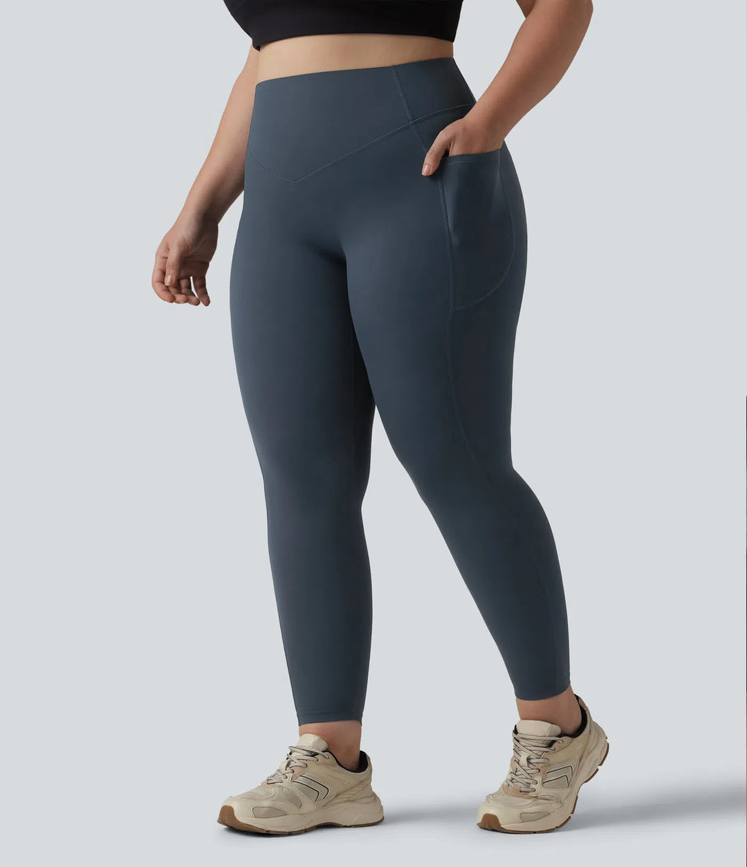 Halara UltraSculpt High Waisted Scrunch Butt Lifting Tummy Control Pocket Shaping Training Plus Size Leggings