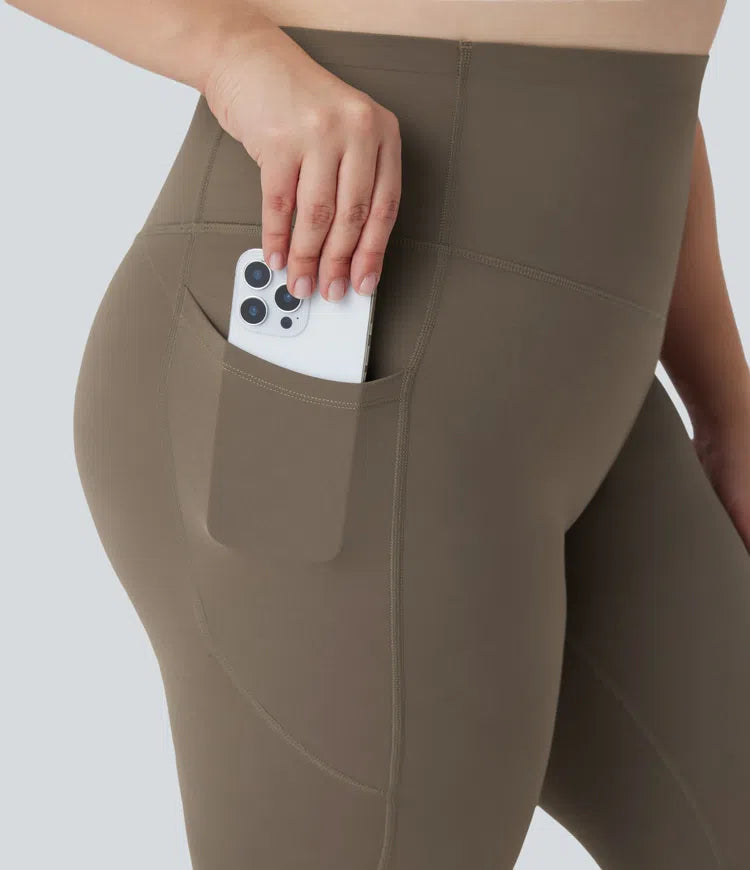 Plus Size Halara UltraSculpt High Waisted Butt Lifting Tummy Control Shaping Training Leggings with Pockets