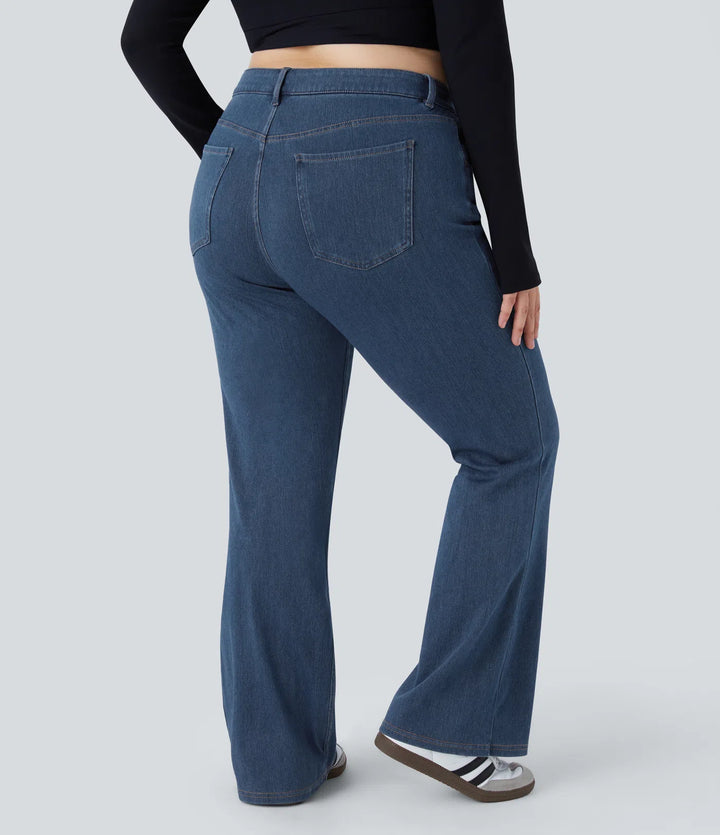 Halara Flex Mid Rise Pockets Casual Plus Size Jeans