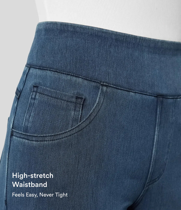 Halara Flex High Waisted Pockets Wide Leg Loose Work Jeans