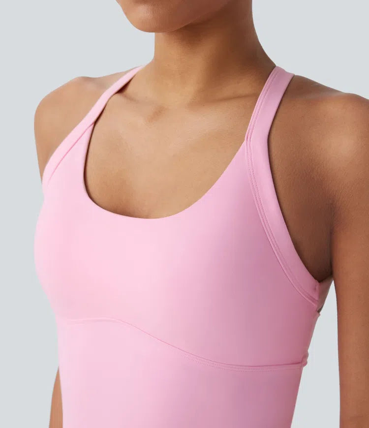 SoftlyZero Plush Cut Out Yoga Tank Top A-D Cups