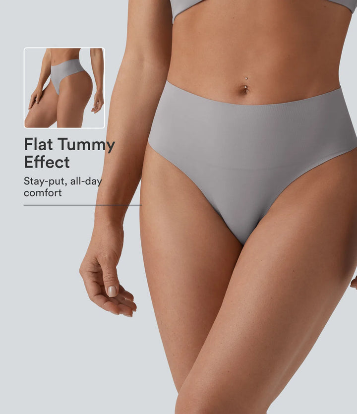 High Waisted Tummy Control Lounge Thong