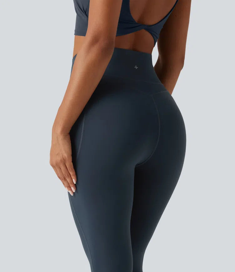 Halara UltraSculpt Curvy High Waisted Tummy Control Shaping Yoga Leggings with Pockets